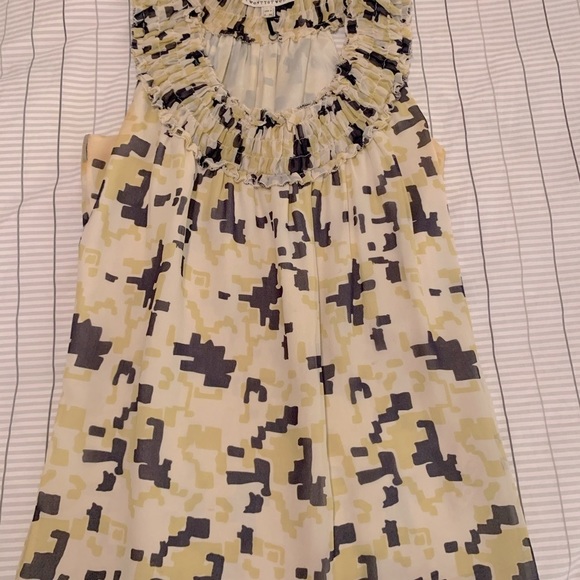 Twenty8twelve by Sienna Miller silk blouse with geometric print I sz 2 - Picture 6 of 14